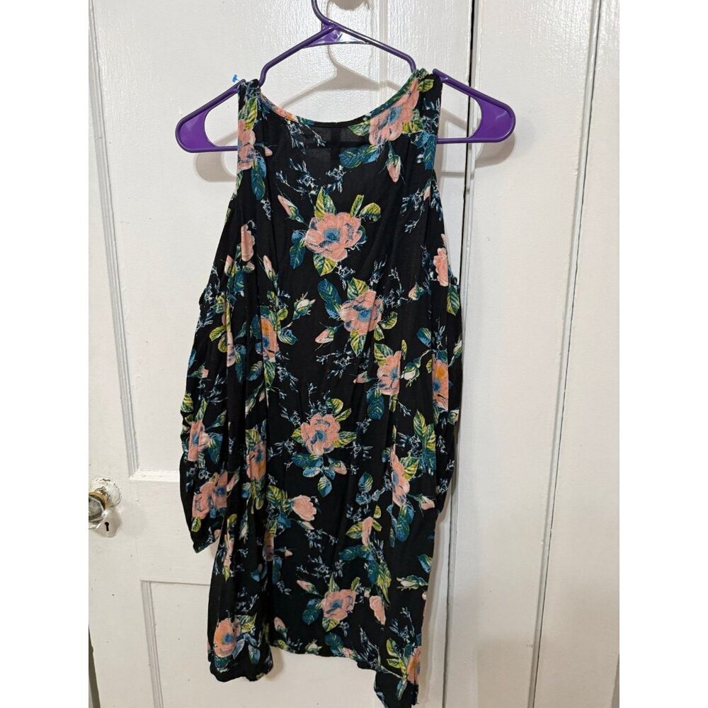 Xhilaration women size, large floral long sleeve dress - Picture 7 of 9